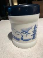 Vintage Willem II Opaline Pot Valkenswaard, Gebruikt, Schaal, Rond, Ophalen of Verzenden