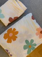 HEMA peuterdekbedovertrek 120x150cm zacht katoen bloemen, Meisje, Wit, Dekbedovertrek, Ophalen of Verzenden