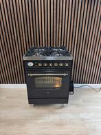 Mooie Boretti Fornuis Antraciet messing (Gratis bezorgen), 5258sh, Zo goed als nieuw, Energieklasse A of zuiniger, Gas