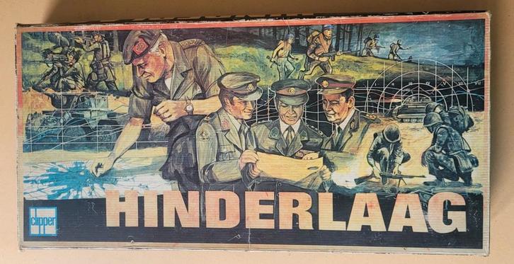 Zeldzaam: Vintage Clipper 1973 bordspel HINDERLAAG, Hobby en Vrije tijd, Gezelschapsspellen | Bordspellen, Gebruikt, Een of twee spelers
