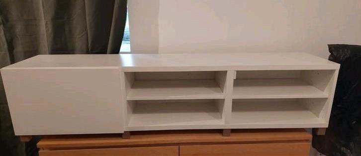 Ikea Besta TV Meubel Wit Mat, Huis en Inrichting, Kasten | Televisiemeubels, Gebruikt, Minder dan 100 cm, 150 tot 200 cm, 25 tot 50 cm