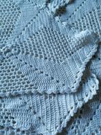 Vintage 2 pers gehaakte beddensprei, Ophalen, Tweepersoons, Wit, Overige typen