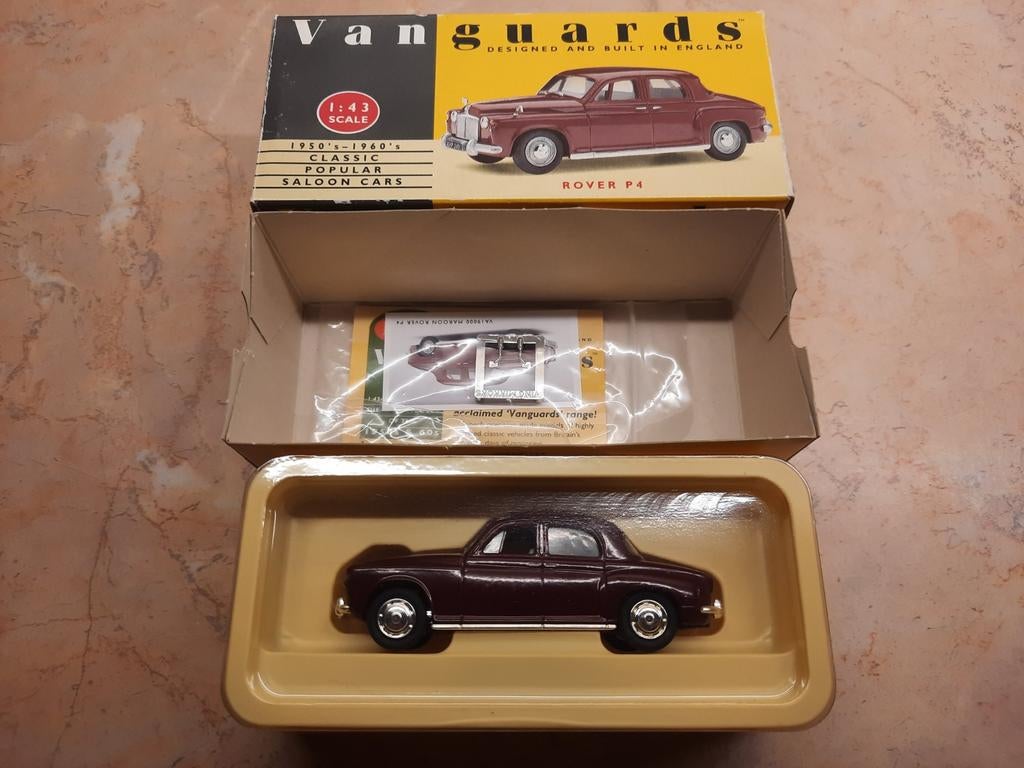 Vanguards Rover P4 Maroon 1:43, Ophalen of Verzenden, Nieuw, Auto, Overige merken