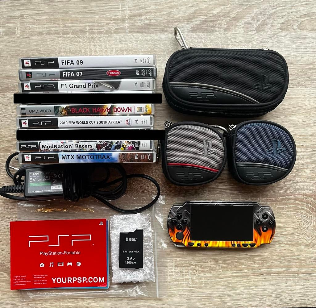 PlayStation Portable (PSP) Slim & Lite – Complete Bundel, Gebruikt, Overige modellen, Overige kleuren, Ophalen of Verzenden