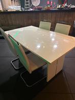 Tafel en 4 stoelen, Huis en Inrichting, Tafels | Eettafels, Ophalen, Gebruikt, 150 tot 200 cm, 150 tot 200 cm