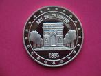 Penning UNC Arc de Triomphe Parijs Frankrijk. Goudkleurig., Verzamelen, Verzenden, Nieuw