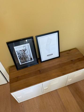 TV meubel kastje wit locker echt hout  beschikbaar voor biedingen