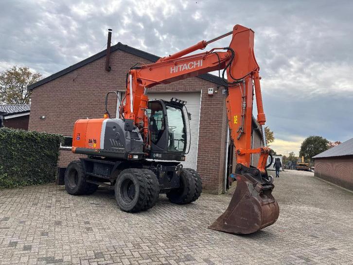Hitachi ZX145W-3 Bandenkraan Graafmachine Tripleboom!, Zakelijke goederen, Machines en Bouw | Kranen en Graafmachines, Graafmachine