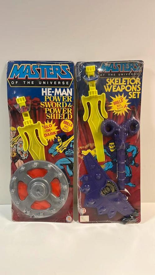 Motu cosplay sets He-man en Skeletor uitrusting 1983, Verzamelen, Speelgoed, Zo goed als nieuw, Verzenden