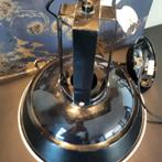 Vintage industriële emaille hanglamp. Zwart buitenkant, Ophalen of Verzenden, Huis en Inrichting