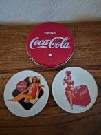 Coca Cola blikje met 2 onderzetters, Huis en Inrichting, Ophalen of Verzenden, Glas of Kopje