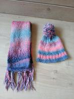 Kinder sjaal + muts randje gehaakt, Ophalen of Verzenden, Gebruikt, Jongen of Meisje, Muts