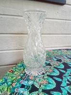 Glazen vaas kristal geslepen., Huis en Inrichting, Ophalen of Verzenden, Zo goed als nieuw, Glas