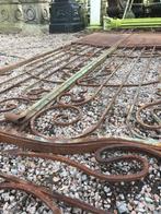 Unieke hoge antieke (19de eeuwse) smeedijzeren tuinpoort !, Ophalen, Gebruikt, 100 tot 150 cm, 200 cm of meer