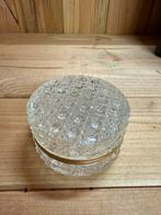 Franse geslepen kristallen sieradendoos, Antiek en Kunst, Antiek | Glas en Kristal, Ophalen of Verzenden