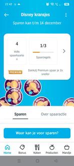Disneykransjes spaarkaarten, Hobby en Vrije tijd, Spaarzegeltjes, Ophalen of Verzenden, Winkel, Super of Benzinepomp, Volle spaarkaart