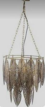 Gouden Hanglamp Bladeren - Sfeervol & Luxe, Huis en Inrichting, Lampen | Kroonluchters, Ophalen of Verzenden, Nieuw, Metaal