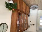 Vitrinekast teak, Ophalen, Gebruikt, 200 cm of meer, Glas