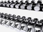 NIEUW! Technogym Chrome Dumbbell Rack + Dumbbellset – 50%, Sport en Fitness, Ophalen of Verzenden, Nieuw, Benen, Dumbbell
