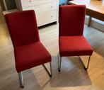 Woonexpress Harkema Stoelen- Rood, Gebruikt, Huis en Inrichting, Ophalen, Gebruikt, Metaal, Eén