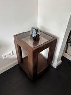 Stijlvolle bijzettafel van Eleonora – model Liam, Ophalen, 50 tot 100 cm, Eikenhout, Zo goed als nieuw