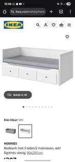 Ikea bed, Huis en Inrichting, Slaapkamer | Bedden, Ophalen, Zo goed als nieuw, Eenpersoons, 200 cm