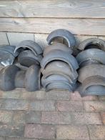 Romaanse dakpannen met zij- en nokvorsten., Doe-het-zelf en Verbouw, Dakpannen en Dakbedekking, Ophalen, Gebruikt, Steen of Klei