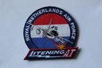 patch f-16  litening at   rnlaf, Verzamelen, Luchtvaart en Vliegtuigspotten, Verzenden, Zo goed als nieuw, Patch, Badge of Embleem