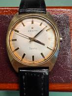 Zenith Sporto Vintage Horloge Serviced Gold Filled, Gebruikt, Ophalen of Verzenden, Jongen of Meisje, Zwart
