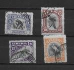 Liberia dieren 1906 vogels, Postzegels en Munten, Ophalen of Verzenden, Dier of Natuur, Gestempeld