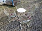 Bistroset, Tuin en Terras, Tuinsets en Loungesets, Ophalen, Gebruikt, Overige materialen, 4 zitplaatsen