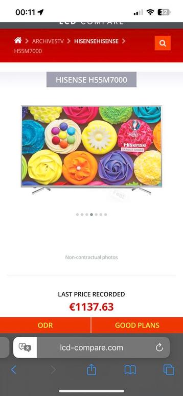 Hisense 55″ 4K UHD Smart TV beschikbaar voor biedingen