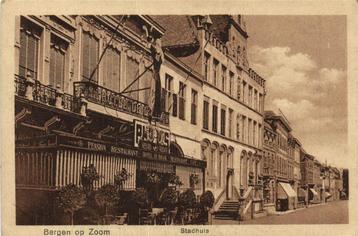 Bergen op Zoom - Stadhuis - Hotel De Draak - 1924 gelopen beschikbaar voor biedingen