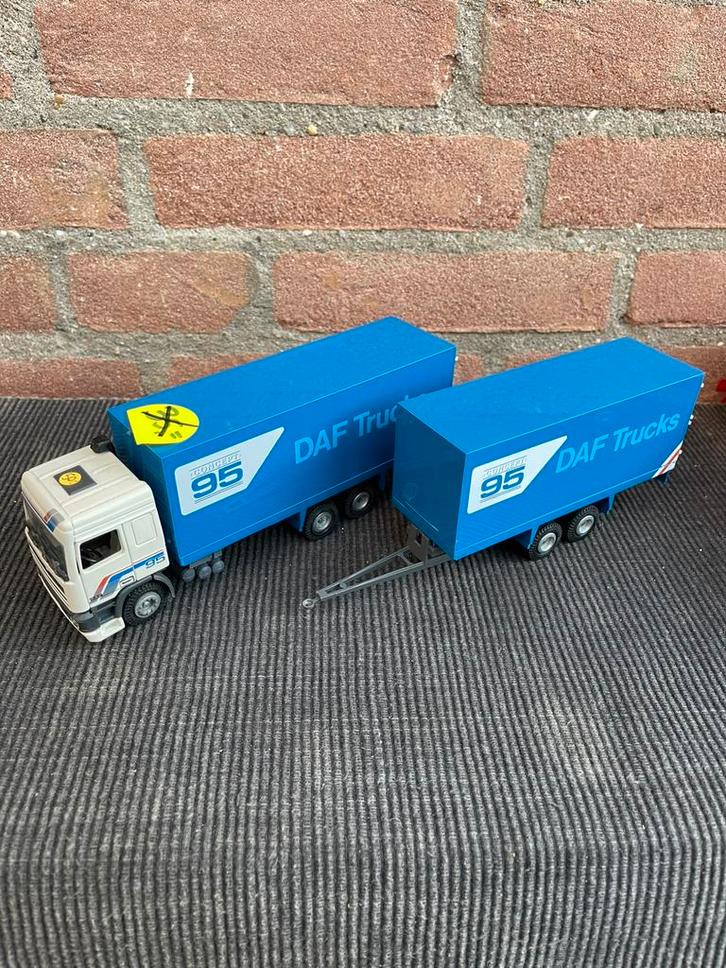 1:50 TEKNO DAF 95 MET WIPKAR …….. NÚ 30,- !!, Hobby en Vrije tijd, Modelauto's | 1:50, Zo goed als nieuw, Bus of Vrachtwagen, Ophalen of Verzenden