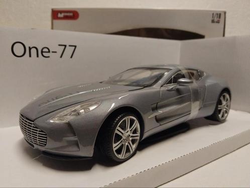 Aston Martin One - 77 silver grey Mondo Metal 1:18 KRD, Hobby en Vrije tijd, Modelauto's | 1:18, Zo goed als nieuw, Auto, Overige merken