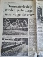 Duinwaterbedrijf Den Haag bestaat 100 jaar (krant 1974), Ophalen of Verzenden, 1960 tot 1980, Knipsel(s)