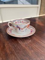 Antiek Nankin kop en schotel, Antiek en Kunst, Ophalen of Verzenden