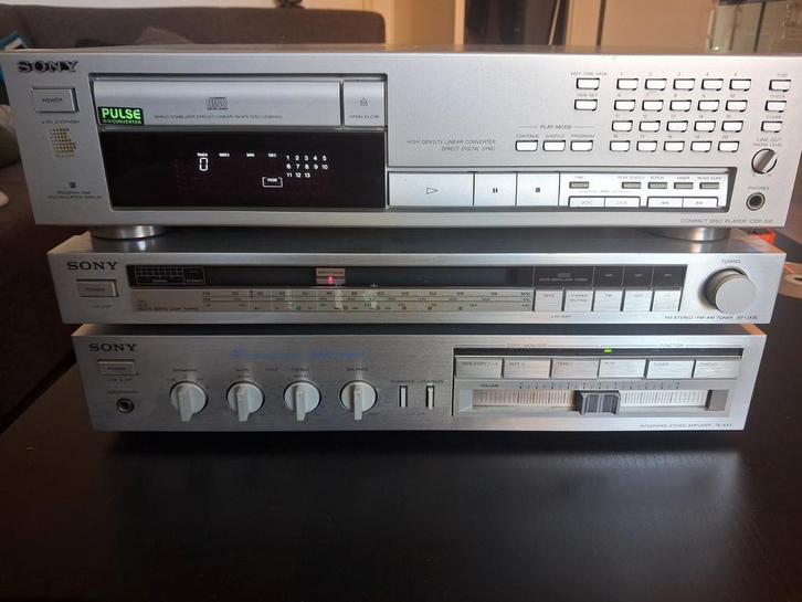 Vintage Sony Set: TA-AX3, ST-JX3L, CDP-591, Audio, Tv en Foto, Stereo-sets, Gebruikt, Cd-speler, Tuner of Radio, Sony, Losse componenten