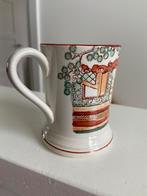 Antiek aardewerk mokje beker Chinees Japans decor puntgaaf, Antiek en Kunst, Ophalen of Verzenden