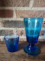 aquablauw glazen, Verzamelen, Glas en Borrelglaasjes, Ophalen of Verzenden