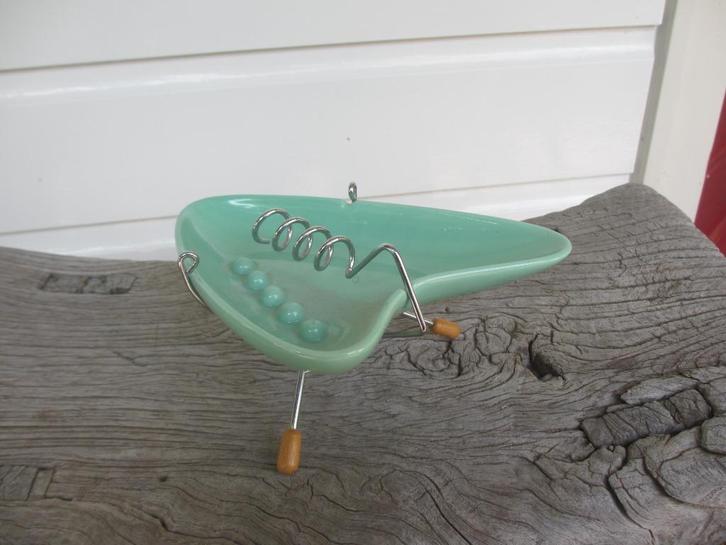 Retro The atomic ashtray /Boomerang asbak jaren 50, Verzamelen, Retro, Huis en Inrichting, Ophalen of Verzenden