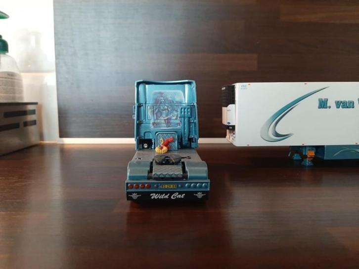 tekno daf van veen, Hobby en Vrije tijd, Modelauto's | 1:50, Zo goed als nieuw, Bus of Vrachtwagen, Tekno, Ophalen of Verzenden