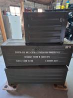 Unieke ijzeren legerkisten met lades, Ophalen, Gebruikt, Vintage