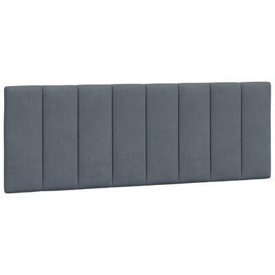 Hoofdbordkussen - 120 - cm - fluweel - donkergrijs, Huis en Inrichting, Slaapkamer | Stapelbedden en Hoogslapers, Nieuw, Hoogslaper