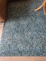 Hoogpolig kleed Ikea, blauw geel ecru, Ophalen, Blauw, Rechthoekig