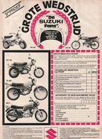 Retro reclame 1975 Suzuki brommer TS185 RE5 RV125 RV50, Verzenden, Overige typen