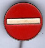 Verkeersbord zilverkleurig speldje ( X_029 ), Verzamelen, Verzenden, Nieuw, Transport, Speldje of Pin