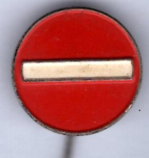 Verkeersbord zilverkleurig speldje ( X_029 ), Verzamelen, Speldjes, Pins en Buttons, Nieuw, Speldje of Pin, Transport, Verzenden