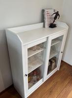 IKEA HAUGA Vitrinekast, wit, 105x116 cm, Ophalen, Gebruikt, 50 tot 100 cm, 150 tot 200 cm