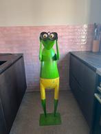 Kikker , metaal in goede staat . 1,30m hoog Groen, Verzamelen, Dierenverzamelingen, Ophalen, Zo goed als nieuw, Beeldje of Figuurtje